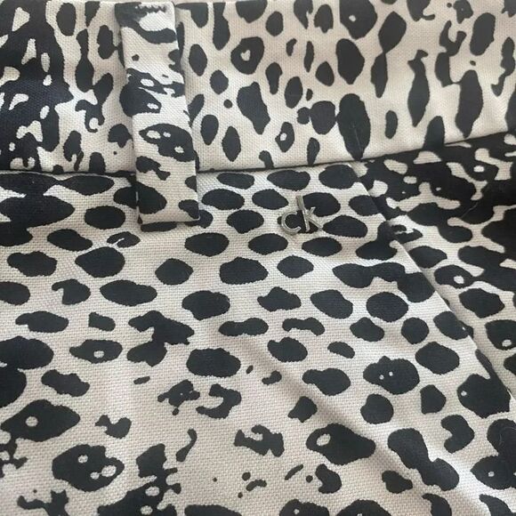 Calvin Klein Black and White Animal Print Shorts - Picture 2 of 9